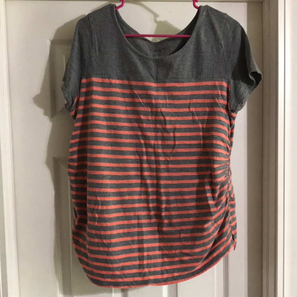 2/$10 Liz Lange Striped Maternity Tee